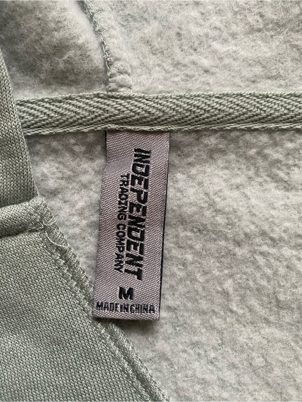 Life Happens Dogs Help Hooded Pullover Sweatshirt - Sage Green - Picture 4 of 4